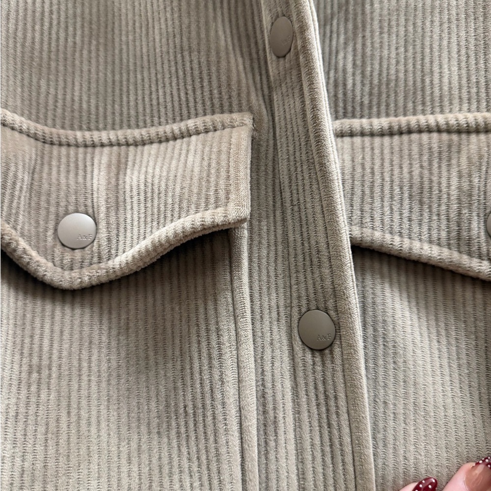 Corduroy Crop Jacket in Taupe - Picture 6 of 10